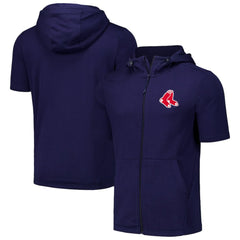 Boston Red Sox Levelwear Recruit Short Sleeve Full-Zip Hoodie Near Me