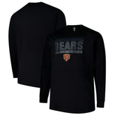 Chicago Bears Profile Big & Tall Pop Long Sleeve T-Shirt Black - NFL