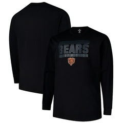 Chicago Bears Profile Big & Tall Pop Long Sleeve T-Shirt Black - NFL
