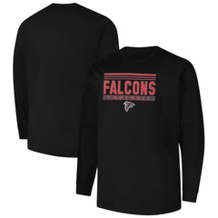 Atlanta Falcons Profile Big & Tall Pop Long Sleeve T-Shirt Black - NFL