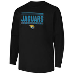 Jacksonville Jaguars Profile Big & Tall Pop Long Sleeve T-Shirt Black - NFL