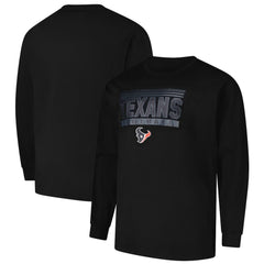 Houston Texans Profile Big & Tall Pop Long Sleeve T-Shirt Black - NFL