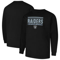 Las Vegas Raiders Profile Big & Tall Pop Long Sleeve T-Shirt Black - NFL
