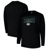 Green Bay Packers Profile Big & Tall Pop Long Sleeve T-Shirt Black - NFL