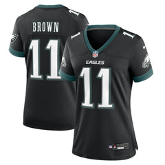 A.J. Brown Philadelphia Eagles Women's Alternate Game Jersey Black - Nike