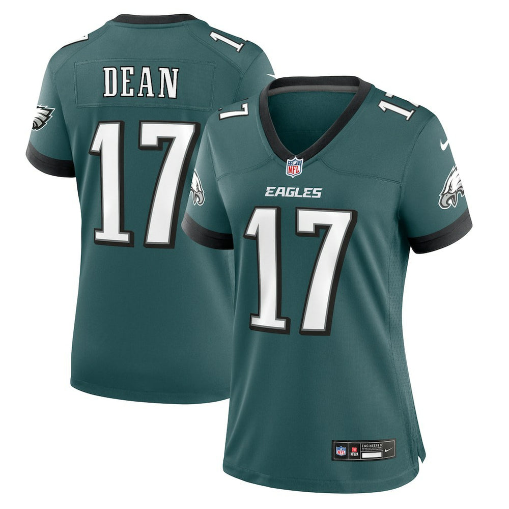 Nakobe Dean Philadelphia Eagles Women's Team Game Jersey Midnight Green - Nike