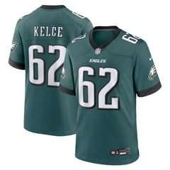 Jason Kelce Philadelphia Eagles Team Game Jersey Midnight Green - Nike