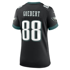 Dallas Goedert Philadelphia Eagles Women's Alternate Game Jersey Black - Nike