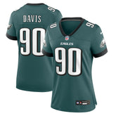 Jordan Davis Philadelphia Eagles Women's Team Game Jersey Midnight Green - Nike