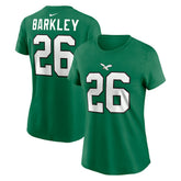 Saquon Barkley Philadelphia Eagles Women's Player Name & Number T-Shirt Kelly Green - Nike