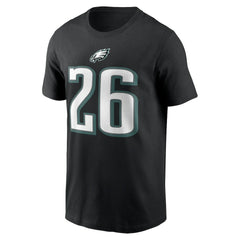 Saquon Barkley Philadelphia Eagles Player Name & Number T-Shirt Black - Nike