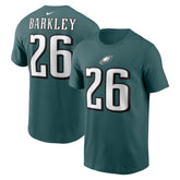 Saquon Barkley Philadelphia Eagles Player Name & Number T-Shirt Midnight Green - Nike