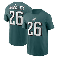 Saquon Barkley Philadelphia Eagles Player Name & Number T-Shirt Midnight Green - Nike