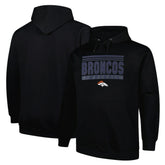 Denver Broncos Big & Tall Pop Pullover Hoodie Black - Fanatics