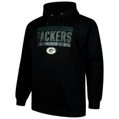 Green Bay Packers Big & Tall Pop Pullover Hoodie Black - Fanatics