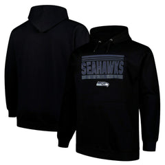 Seattle Seahawks Big & Tall Pop Pullover Hoodie Black - Fanatics