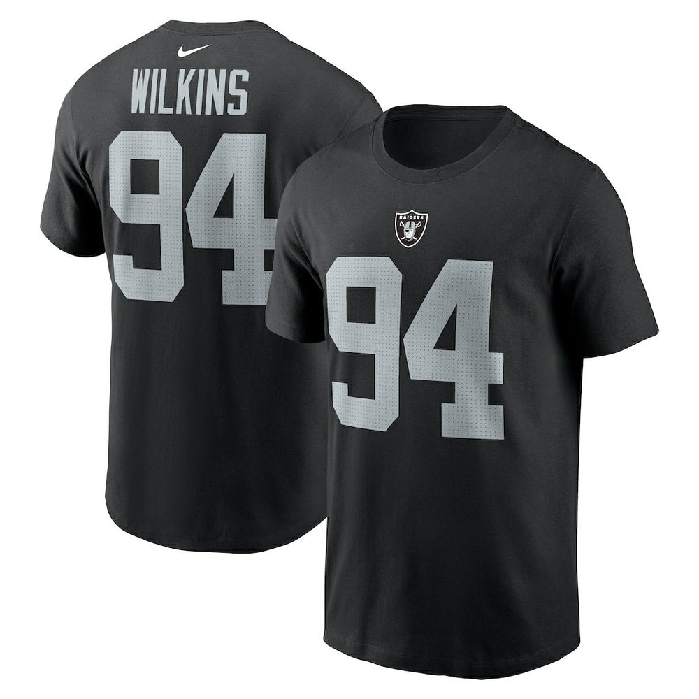 Christian Wilkins Las Vegas Raiders Player Name & Number T-Shirt Black - Nike