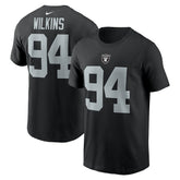 Christian Wilkins Las Vegas Raiders Player Name & Number T-Shirt Black - Nike