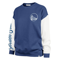 47 brand - Golden State Warriors '47 Women's Plus Size Oversized Rise Andie Pullover Sweatshirt - Royal