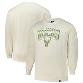 47 brand - Milwaukee Bucks '47 Big & Tall Spotlight Headline Pullover Sweatshirt - Cream