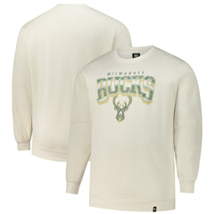 47 brand - Milwaukee Bucks '47 Big & Tall Spotlight Headline Pullover Sweatshirt - Cream