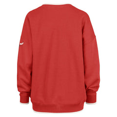 47 brand - Chicago Bulls '47 Women's Rise Wax Pack Daze '80s Oversize Pullover Sweatshirt - Red