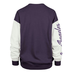 47 brand - Los Angeles Lakers '47 Women's Rise Andie Pullover Sweatshirt - Oversized Pullover Sweatshirt Purple