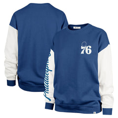 47 brand - Philadelphia 76ers '47 Women's Rise Andie Oversized Pullover Sweatshirt - Royal