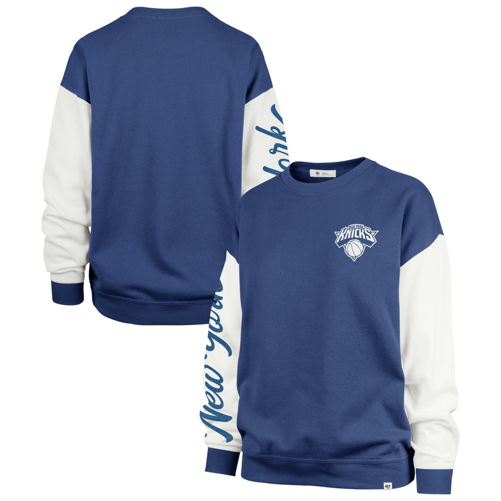 47 brand - New York Knicks '47 Women's Rise Andie Oversized Pullover Sweatshirt - Blue