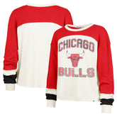 47 brand - Chicago Bulls '47 Women's Curve Raglan Long Sleeve T-Shirt - Cream