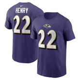 Derrick Henry Baltimore Ravens Player Name & Number T-Shirt Purple - Nike