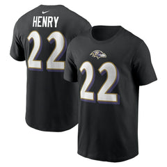 Derrick Henry Baltimore Ravens Player Name & Number T-Shirt Black - Nike