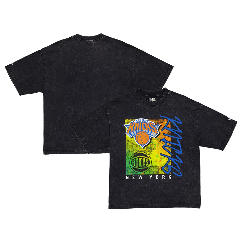 New Era - New York Knicks Sport Classics Enzyme Washed T-Shirt - Black