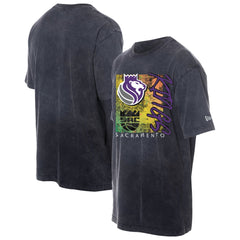 New Era - Sacramento Kings Distressed Sport Classics Enzyme Washed T-Shirt - Black