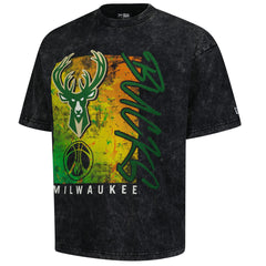 New Era - Milwaukee Bucks Sport Classics Enzyme Washed T-Shirt - Black