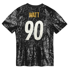 T.J. Watt Pittsburgh Steelers Women's Player Name & Number V-Neck Fashion Jersey Black - NFL