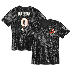 Joe Burrow Cincinnati Bengals Women's Player Name & Number V-Neck Fashion Jersey Black - NFL