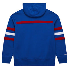 New York Giants Vintage Logo Head Coach Fleece Pullover Hoodie Royal - NFL