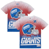 New York Giants Team Burst Vintage Logo T-Shirt White - Mitchell & Ness