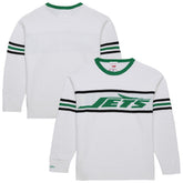 New York Jets Throwback 1984 Pullover Sweater White - Mitchell & Ness