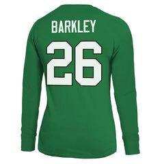 Saquon Barkley Philadelphia Eagles Majestic Threads Women's Name & Number Long Sleeve T-Shirt Midnight Green - NFL