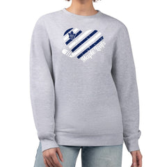 Toronto Maple Leafs - G-III 4Her by Carl Banks Women's Heart Graphic Pullover Sweatshirt Heather Gray