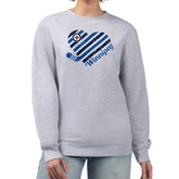 Winnipeg Jets - G-III 4Her by Carl Banks Women's Heart Graphic Pullover Sweatshirt Heather Gray