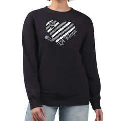 Los Angeles Kings - G-III 4Her by Carl Banks Women's Heart Graphic Pullover Sweatshirt Black