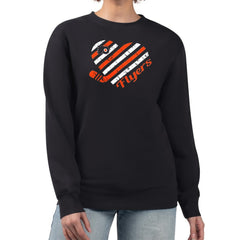 Philadelphia Flyers - G-III 4Her by Carl Banks Women's Heart Graphic Pullover Sweatshirt Black