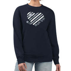 Toronto Maple Leafs - G-III 4Her by Carl Banks Women's Heart Graphic Pullover Sweatshirt Navy