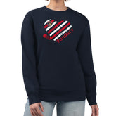 Florida Panthers - G-III 4Her by Carl Banks Women's Heart Graphic Pullover Sweatshirt Navy