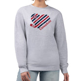 Montreal Canadiens - G-III 4Her by Carl Banks Women's Heart Graphic Pullover Sweatshirt Heather Gray