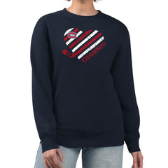 Montreal Canadiens - G-III 4Her by Carl Banks Women's Heart Graphic Pullover Sweatshirt Navy