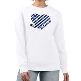 St. Louis Blues - G-III 4Her by Carl Banks Women's Heart Graphic Pullover Sweatshirt White